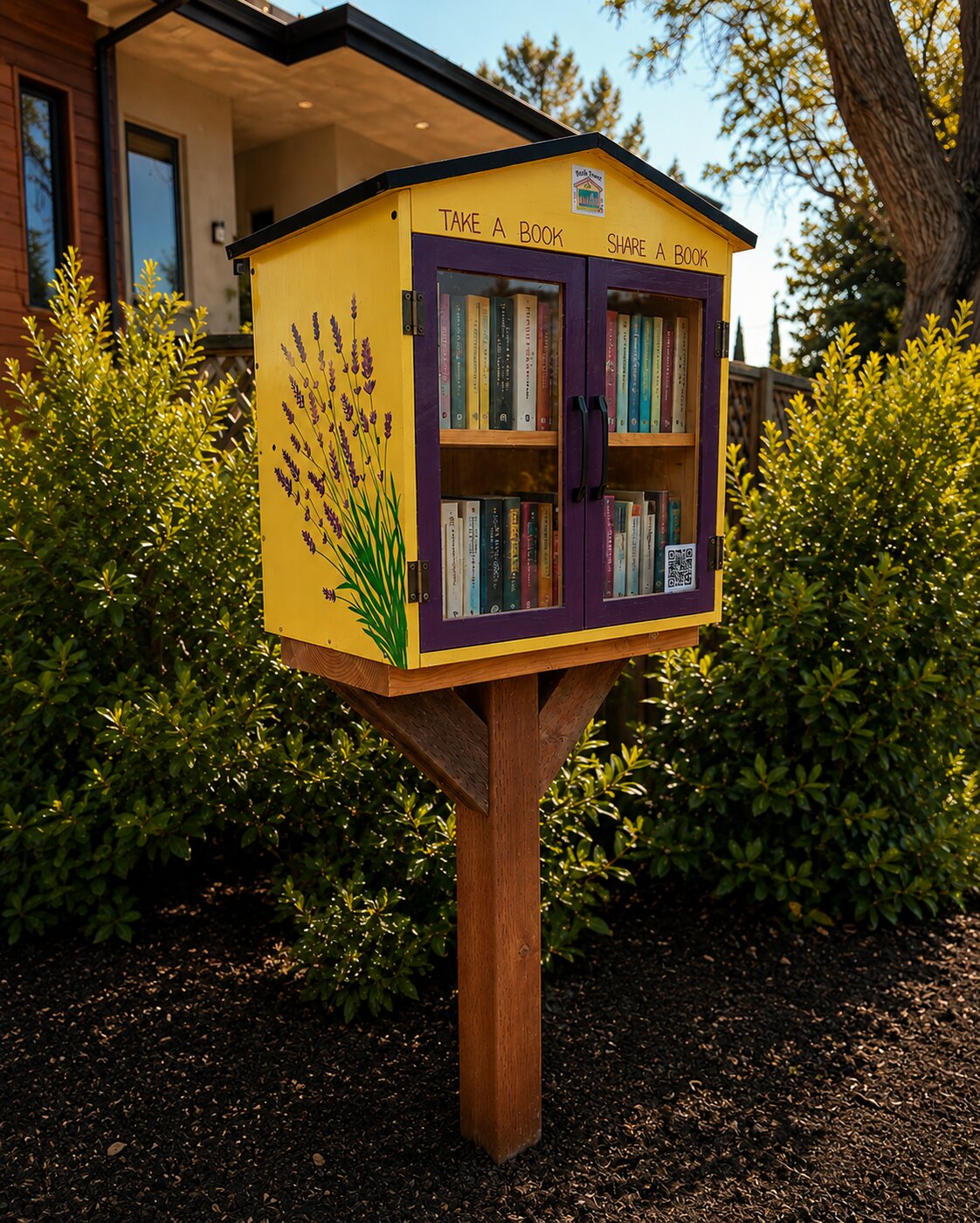 Summer Lavender Fields book box in Palo Alto